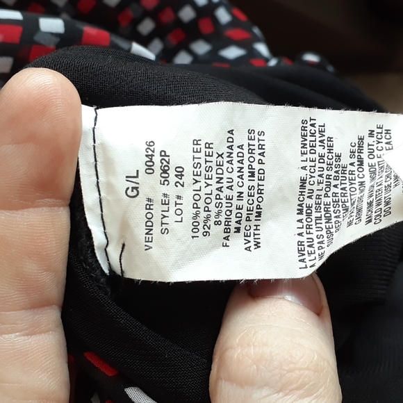 Laura Petites Flowy Short-Sleeved Scoop Neck Top - Women's Size Large - Picture 4 of 5